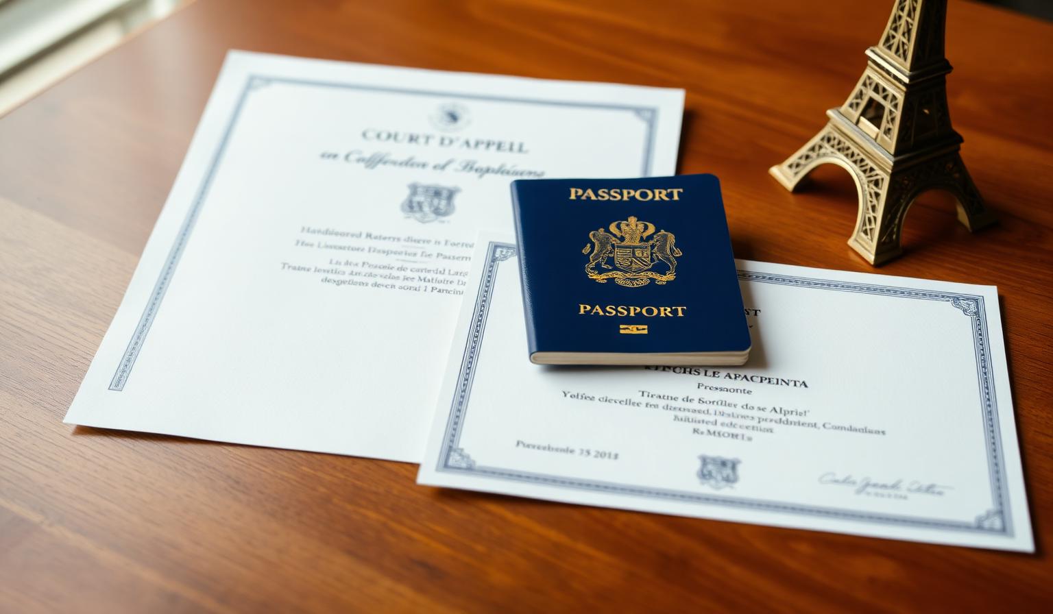 French diplome and Cour d'Appel apostille prepared for UAE attestation