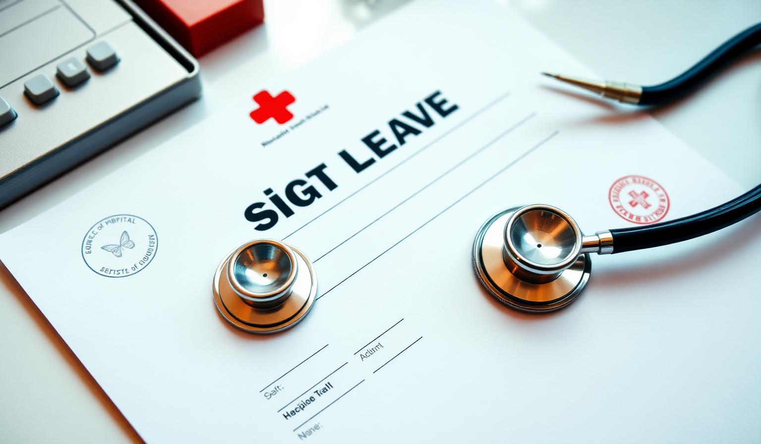 DHA-attested sick leave certificate submitted to UAE employer